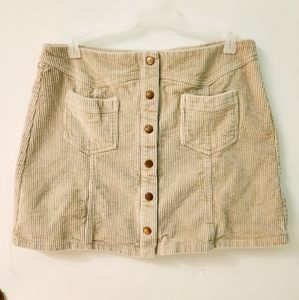 She + Sky Corduroy skirt